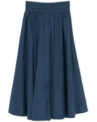 Suzie Kondi - Kyria Elasticated-Waist Gathered Midi Skirt - Lyst