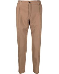 Dell'Oglio - Pleat-detail Tapered Chinos - Lyst