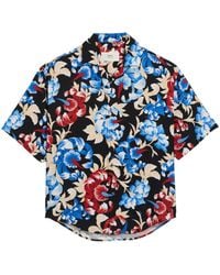 Ami Paris - Camisa Estilo Boxy De Manga Corta - Lyst