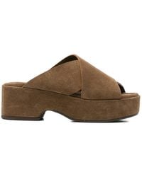 CURIOSITÉ - Sandalen Mit Überkreuzten Riemen - Lyst