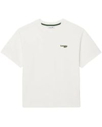 Lacoste - Camiseta con logo bordado - Lyst