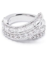 Swarovski - Hyperbola Crystal-embellished Ring - Lyst