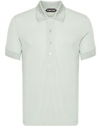Tom Ford - Luster Ribbed Polo Shirt - Lyst