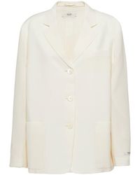Prada - Single-breasted Wool Jacket - Lyst