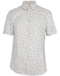 Paul Smith - Graphic-Print Tailored-Fit Shirt - Lyst
