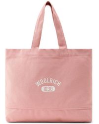 Woolrich - Logo-Print Tote Bag - Lyst