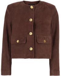 Arma - Giubbotto 'Lorenne' Con Scollo Rotondo E Tasche Applicate Sul Fro - Lyst