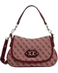 Guess - Samantha Logo-Monogram Shoulder Bag - Lyst