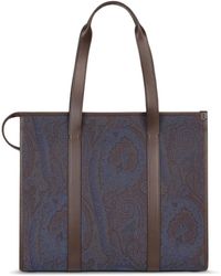 Etro - Borsa Tote Con Stampa Paisley - Lyst