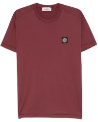 Stone Island - 60/2 Cotton Jersey Garment Dyed Ss T-Shirt - Lyst
