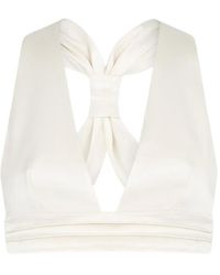 Violante Nessi - Adele Bow Detail Top - Lyst