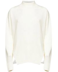 Kaos - High-Neck Side-Slit Sweater - Lyst