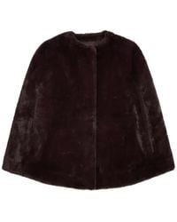 Apparis - Sloane Faux-Fur Cape - Lyst