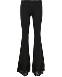 Pushbutton - Flared Broek Met Kanten Afwerking - Lyst