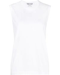 Comme des Garçons - Crew Neck Cotton Vest Top - Lyst