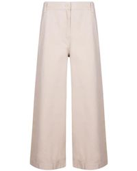 Weekend by Maxmara - Wide-Leg Buttoned Trousers - Lyst