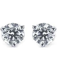 Nimo With Love - Solitaire Diamond Stud Earrings - Lyst