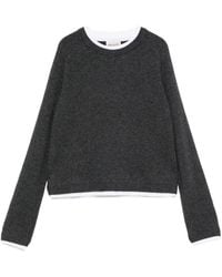 Semicouture - Layered-Effect Raglan-Sleeve Sweater - Lyst