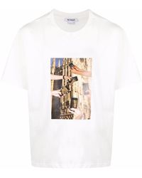 Sunnei - Iphone-print Cotton T-shirt - Lyst