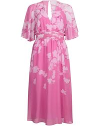 Liu Jo - Floral-Print Midi Dress - Lyst