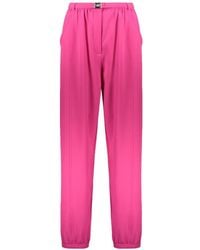 Moschino - Belted Pleated Track Pants - Lyst