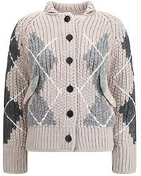 Ermanno Scervino - Gebreid Vest Met Argyle-Patroon - Lyst