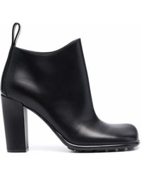 Bottega Veneta - Heeled Leather Boots - Lyst
