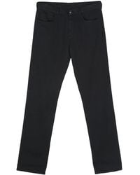 Canali - Logo-Patch Trousers - Lyst
