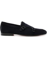 Santoni - Monk-Schuhe Aus Wildleder - Lyst