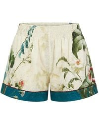F.R.S For Restless Sleepers - Floral-Print Broderie-Anglaise Shorts - Lyst