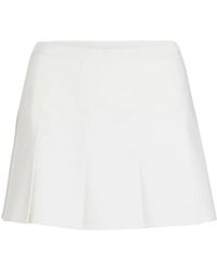Patou - Pleated Gabardine Mini Skirt - Lyst