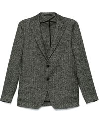 Tagliatore - Herringbone-Pattern Blazer - Lyst