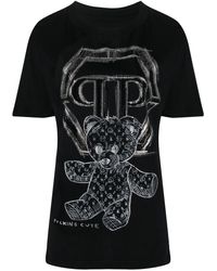 Philipp Plein - T-Shirt mit Teddy-Print - Lyst