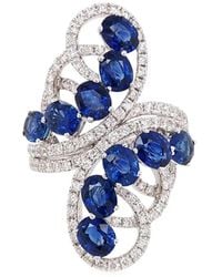 HYT Jewelry - 18K Sapphire And Diamond Ring - Lyst