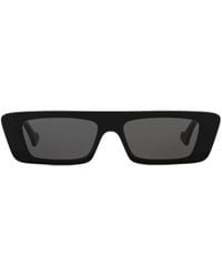 Gucci - Logo-print Rectangle-frame Sunglasses - Lyst