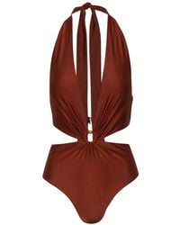 Baobab - Selena Badpak Met V-Hals En Ringdetail - Lyst