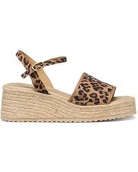 Geox - Leopard-Print Wedge Espadrilles - Lyst