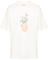 Drole de Monsieur - Brushes-print Cotton T-shirt - Lyst