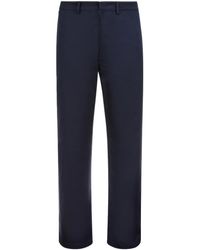 Bally - Pantalon En Coton À Coupe Droite - Lyst