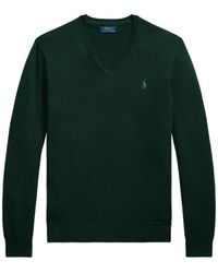 Polo Ralph Lauren - Embroidered-Logo V-Neck Sweater - Lyst