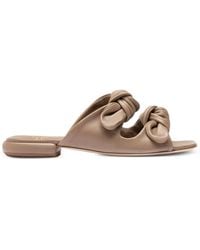 Officine Creative - Suki Knotted Leather Flat Sandals - Lyst