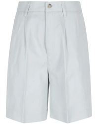 Woolrich - Pleated Shorts - Lyst