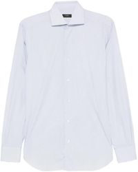 Barba Napoli - Textured-Cotton Shirt - Lyst