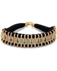 JIA JIA - Emerald And Diamonds Statement Bracelet - Lyst