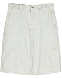 Maison Kitsuné - Knee-Length Denim Bermuda Shorts - Lyst