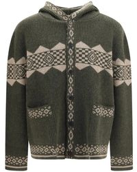 BAZISZT - Cardigan Horin À Capuche - Lyst