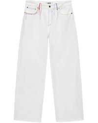 MSGM - Jeans Mit Weitem Bein - Lyst