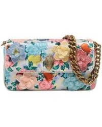 Kurt Geiger - Small Flower Patch Chain Shoulder Bag - Lyst