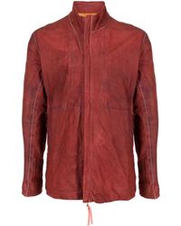 Boris Bidjan Saberi - High-neck Leather Jacket - Lyst