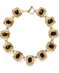 Alessandra Rich - Crystal-Embellished Geometric-Link Necklace - Lyst